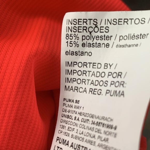 Puma Women’s Long Sleeve Neon Crop Top - Picture 12 of 12